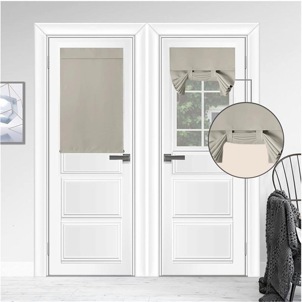 AOOOWER Thermal Blackouts Curtains for Front Door Window Shade Easy Installation Privacy and Sunlight Blocker Home Office Use