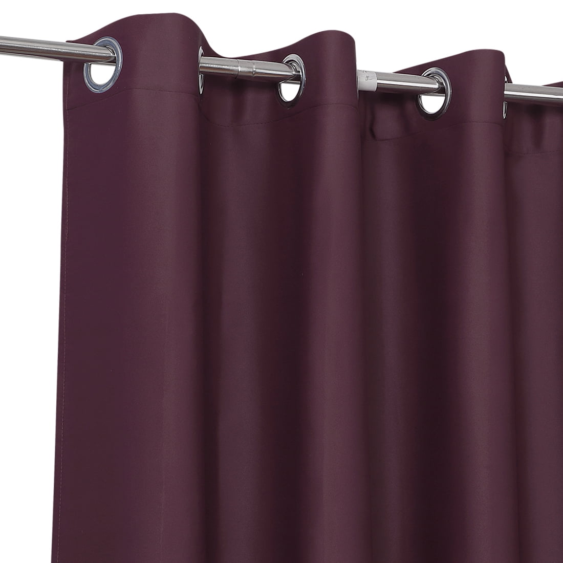 PiccoCasa Polyester Blackout Curtain Panel Set of 2, Burgundy 29 x 18 Inch