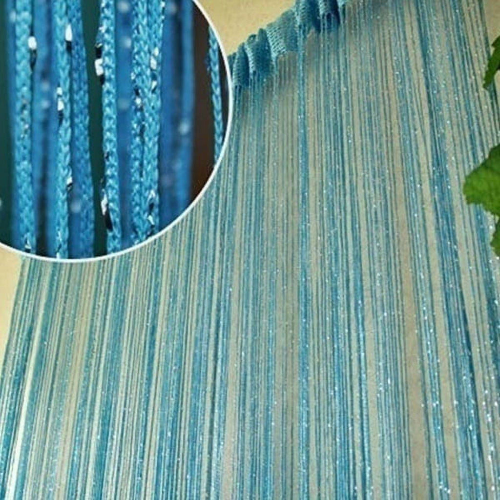 200cm*100cm Fly Screen Fringe Tassel Curtain String Sparkle Curtains Room Divider Door Window Decor