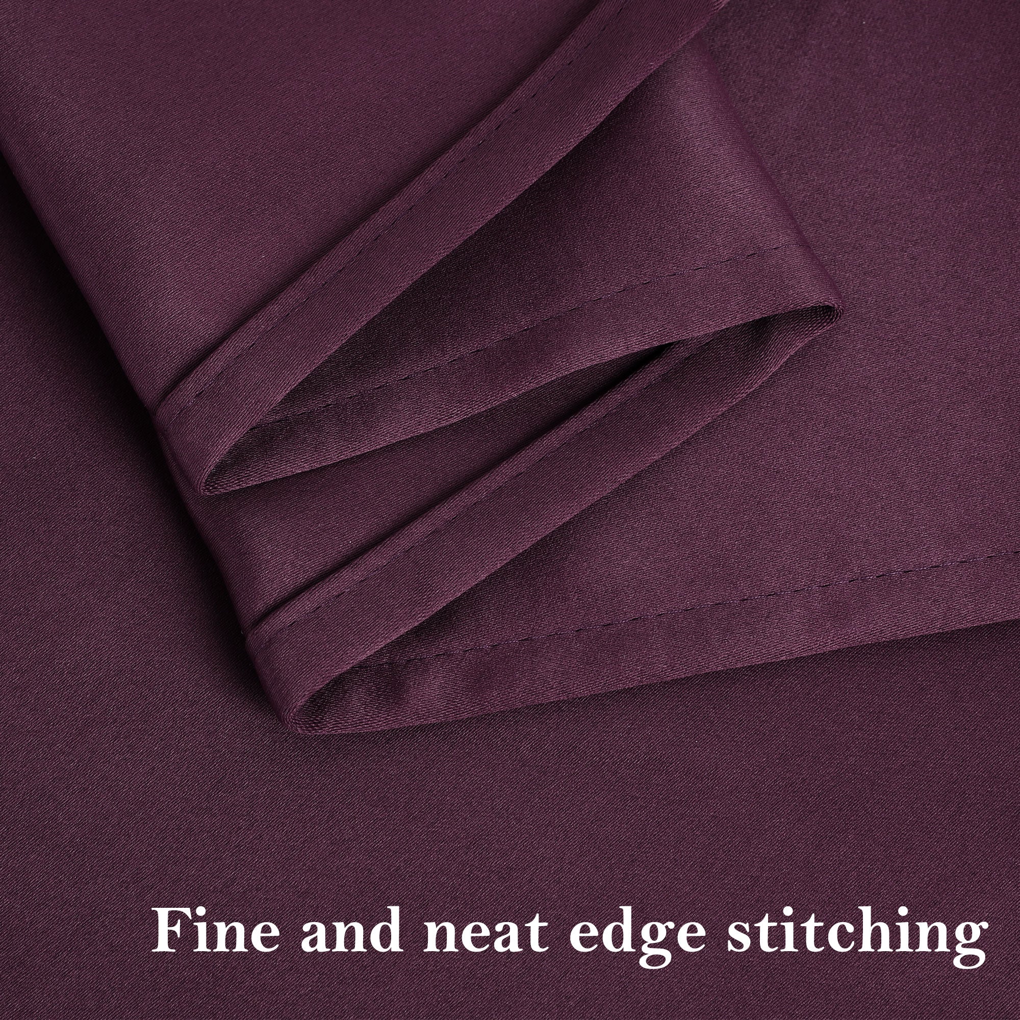 PiccoCasa Polyester Blackout Curtain Panel Set of 2, Burgundy 29 x 18 Inch