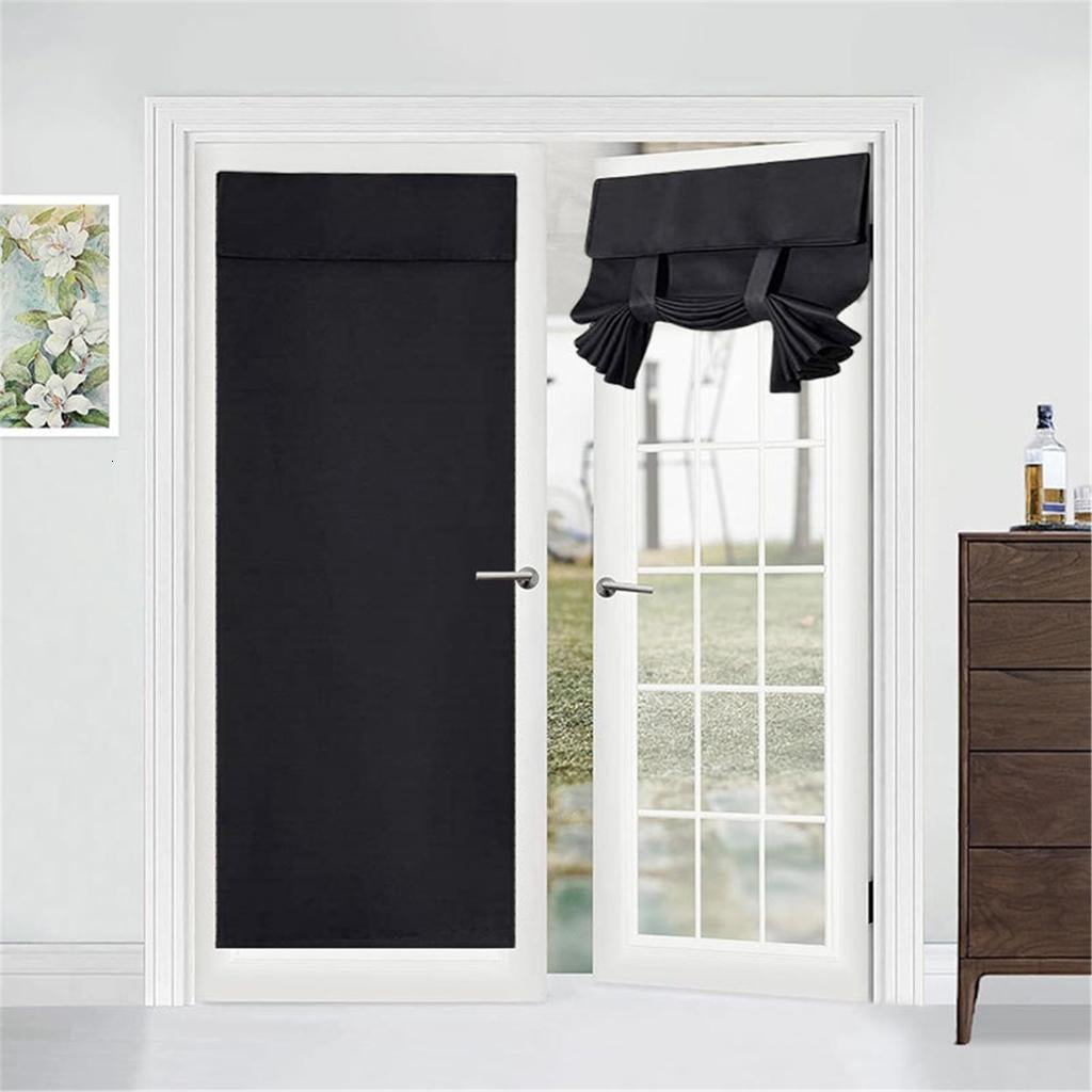 AOOOWER Thermal Blackouts Curtains for Front Door Window Shade Easy Installation Privacy and Sunlight Blocker Home Office Use