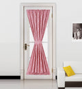 Gaby Burgundy Thermal Blackout Curtain Panel for French Doors, 55” x 72”