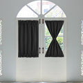 PiccoCasa 1 Panel Door Curtains Home Blackout Window Curtains, Khaki W25" x L40"